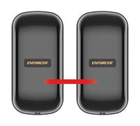 Seco-Larm E-964-S65TB Enforcer Mini Photobeam Sensor, 65 Ft Range, Single Infrared Beam, 4 Frequency Selectable, NO NC Relay Output, IP55, Access Control and Security Applications