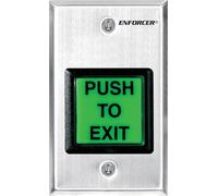 Seco-Larm Enforcer Push-To-Exit Plate, Illuminated With Timer (Sd-7202Gc-Ptq)