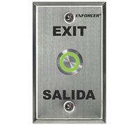 Seco-Larm Enforcer Push-To-Exit Plate, Vandal Resistant, Illuminated (Sd-7275Sgex1Q)