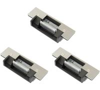Seco-Larm SD-995A-A1Q Pack of 3 Electric Door Strikes with Horizontal Adjustment for Wood & Metal Doors; 1/4" Horizontal Keeper Adjustment compensates for Installation Difficulties