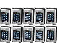 Seco-Larm SK-1011-SDQ Enforcer Access Control Keypad (Pack of 10), Up to 1000 Possible User Codes (4-8 Digits), Always-on Backlit Keypad, Stainless-Steel Faceplate