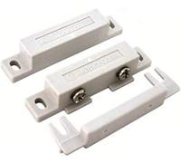 Seco-Larm SM-200Q/W Screw-Terminal Surface-Mount Magnetic Contacts, White, Surface-mount magnetic contacts, Screw mount using side tabs, Terminal cover provided