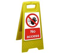 Seco No Access Floor Standing Sign, 300mm x 600mm - Polypropylene