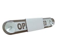 Seco Open/Closed Sliding Window Sign, 300mm x 60mm - Acrylic