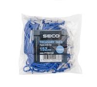 Seco Treasury Tags 152 mm Blue Plastic Pack of 100