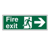 Seco Exit Right Semi Rigid Plastic Sign