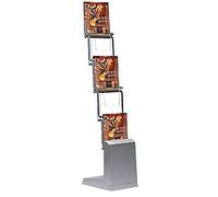 Seco Seco Literature Display A4 Metal Grey PZZ-2