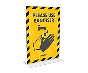 Seco Sign Holder A4 Acrylic Transparent 2Pack of 5