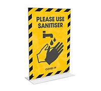 Seco Sign Holder A4 Acrylic Transparent Pack of 25