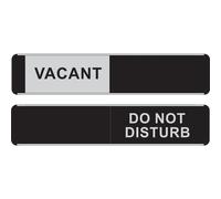 Seco Sliding Sign VACANT/DO NOT DISTURB Door Sign Self Adhesive 255 x 52mm - OF164