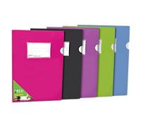 Seco Square Cut Folder A4 Assorted PP (Polypropylene) 140 microns Pack of 5