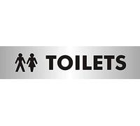 Seco Reversed Printed Acrylic Toilets Sign