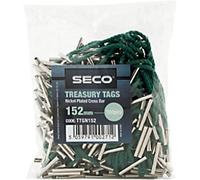 Seco Treasury Tags Metal Green 152 mm Pack of 100
