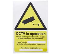 Seco Warning CCTV Cameras in Constant Operation Sign, 200mm x 300mm - Self Adhesive Vinyl