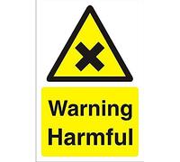 Seco Warning Harmful Sign, 200mm x 300mm - 3mm Foam PVC