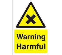 Seco Warning Harmful Sign, 200mm x 300mm - 4mm Fluted Board
