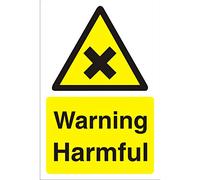 Seco Warning Harmful Sign, 400mm x 600mm - 3mm Foam PVC