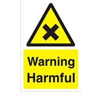 Seco Warning Harmful Sign, 400mm x 600mm - 4mm Fluted Board