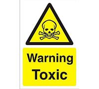 Seco Warning Toxic Sign, 200mm x 300mm - 4mm Fluted Board