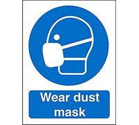Seco Wear Dust Mask Sign, 200mm x 300mm - Self Adhesive Vinyl