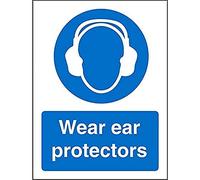 Seco Wear Ear Protectors Sign, 200mm x 300mm - 1mm Semi Rigid Plastic