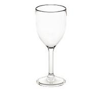 Seco Wine Glass PC (Polycarbonate) 265 ml Dishwasher Safe Transparent Pack of 6