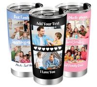 SECOGM 20OZ Personalised Coffee Travel Mug with Text Name Gifts for Men Women Insulated Travel Cup with Straw and Lid-Stainless Steel Travel Mug 20 Oz (2 photo)