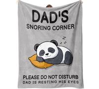 SECOGM Dad Gifts, Father's Day Birthday Gifts from Daughter Son, Fluffy Panda Blanket for Daddy, Dad Presents on Father’s Day Christmas Valentine's, Daddy Blanket Gift, 50 x 60 IN