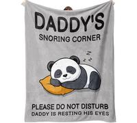 SECOGM Daddy Gifts, Daddy Birthday Gifts from Daughter Son, Fluffy Panda Blanket for Father, Dad Gift on Father’s Day Christmas Valentine's, Blanket Presents for Father, 50 x 60 IN