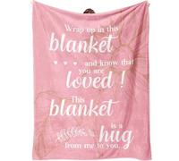 SECOGM Get Well Soon Gifts, Cancer Care Gifts for Women/Men, Inspirational Gifts for Women, Encouragement Healing/After Surgery/Thinking of You Gifts, Hug Blanket 60"x50"(Pink)…