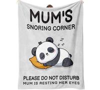 SECOGM Gifts for Mum, Mum Birthday Gifts from Daughter Son, Fluffy Panda Blanket for Mum, Mum Gifts on Mothers Day Christmas Valentine's, 50 x 60 IN