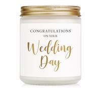SECOGM Wedding Gifts for Bride and Groom, Mr & Mrs Wedding Day Gift, Congratulations on Your Wedding Day, Engagement Gifts, Bride to Be Presents, Scented Candle