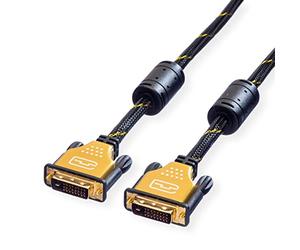 Secomp ROLINE GOLD Monitor Cable DVI Male to Male / 24+1 / 3m