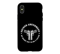 Second Amendment My Right Not To Be A Victim Gun Design Case for iPhone X/XS