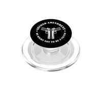 Second Amendment My Right Not To Be A Victim Gun Design PopSockets PopGrip for MagSafe