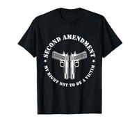 Second Amendment My Right Not to Be A Victim Gun Design Value Graphic T-Shirt
