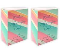 Second Ave 100 Positive Affirmation Cards Inspiring Motivational Quotes Mindfulness Christmas Xmas Stocking Filler Secret Santa Present (Pack of 2)