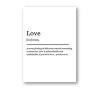 Second Ave A5 Love Definition Quote Word Wall Art Print Birthday Gift Home Decor