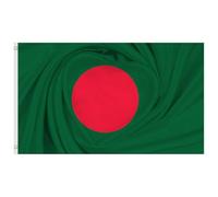 Second Ave Bangladesh Flag 5ft X 3ft Large with Brass Eyelets Bangladeshi National Sports Party Celebration Banner Flag