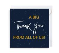 Second Ave Big Thank You Square Card Teacher Colleague Leaving Job Greeting Card