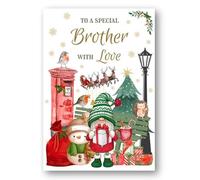 Second Ave Brother Christmas Winter Postbox Xmas Holiday Festive Greetings Card