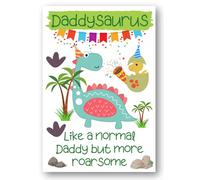 Second Ave Children's Daddysaurus Dinosaur Daddy Happy Birthday Card
