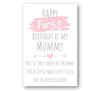 Second Ave Cute First Birthday As My Mummy Happy Birthday Card Greetings Card For Her