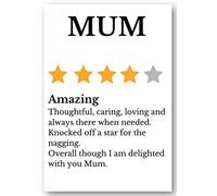 Second Ave Cute/Funny Mum Review Birthday Mother's Day Card For Her