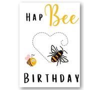 Second Ave Cute Hap Bee Birthday Card