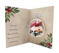 Second Ave Fiancee 3D Pop Up Christmas Card Love Xmas Holiday Festive Greetings Pop-Up Card