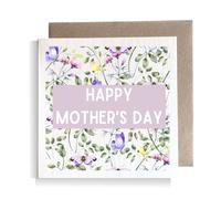 Second Ave Flower Purple Square Card Mum Nan Grandma Mother's Day Card