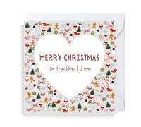 Second Ave Heart To The One I Love Square Christmas Xmas Holiday Festive Greetings Card