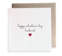Second Ave Husband Love Happy Valentine's Day Heart Square Valentine's Day Greetings Card
