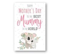 Second Ave Koala Best Mummy In The World Mother's Day Card For Mum Mummy